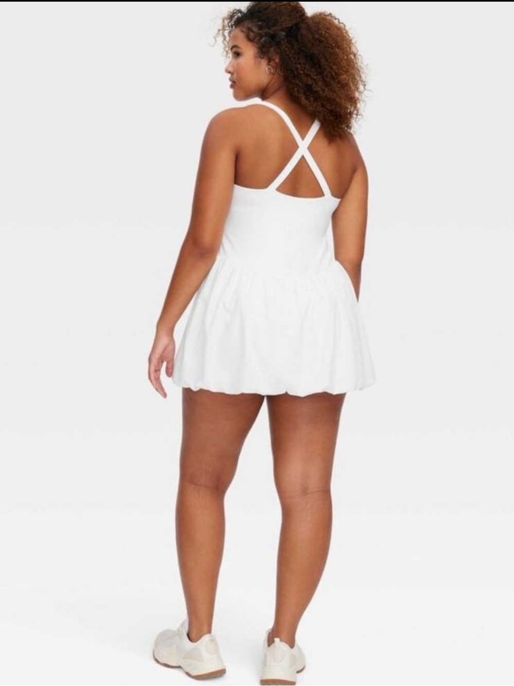 Roller Rabbit White Athletic Tennis Dress with Built in Shorts w Pockets NWT XL - Picture 2 of 8